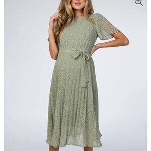 Pinkblush Green Midi Dress